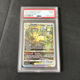 PSA 9 Leafeon VSTAR Crown Zenith