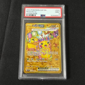 PSA 9 Pikachu EX Gold Hyper Rare