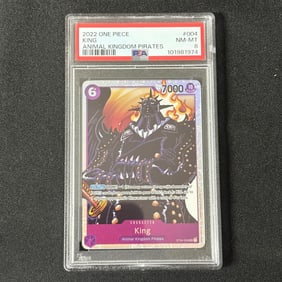 PSA 8 King One Piece Animal Kingdom Pirates