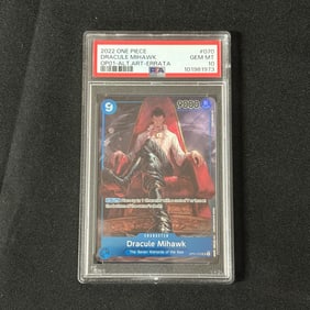 PSA 10 Dracule Mihawk Alt Art OP01