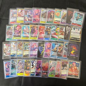 Large lot of One Piece Trading Cards