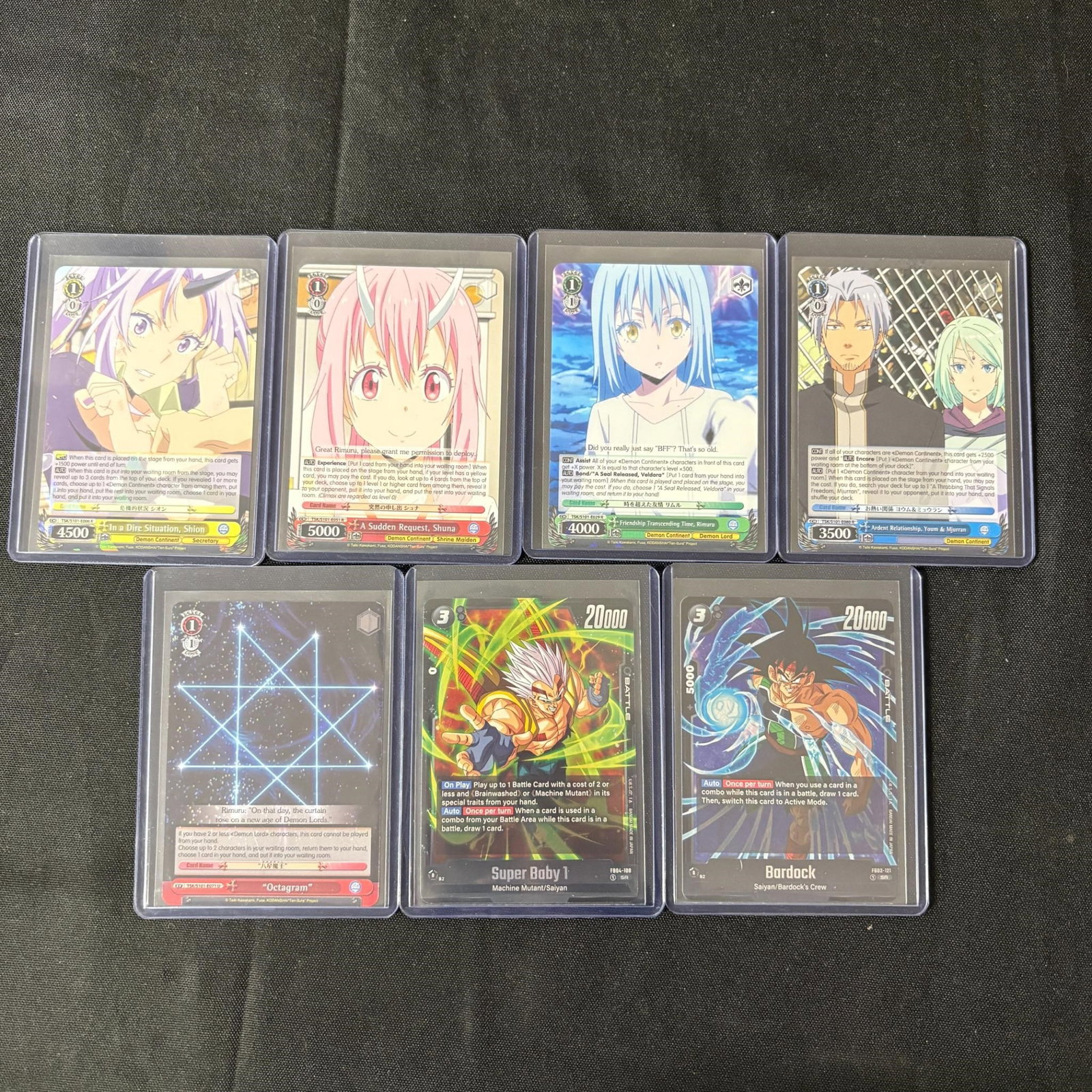 Dragon Ball and Weiss Schwarz Trading Cards: Anime Trading Cards. Please look at photos carefully. All sales are final. Items sold as is. We offer virtual and in person previews of any lots up until auction day. By placing a bid you agree to all