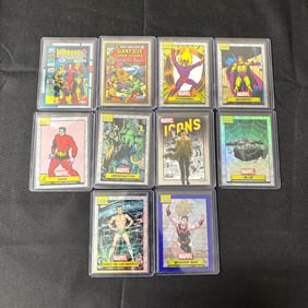 Topps Chrome Marvel Cards, Numbered Cards