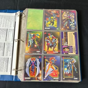 Large binder of 1990 Marvel Cards