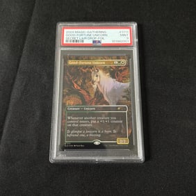 PSA 9 Good-Fortune Unicorn MTG SLD Foil