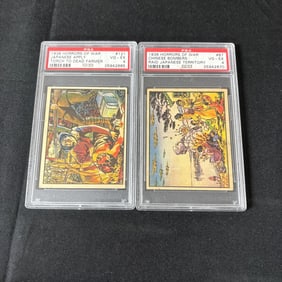 PSA 4 Horrors of War Trading Cards. 1938