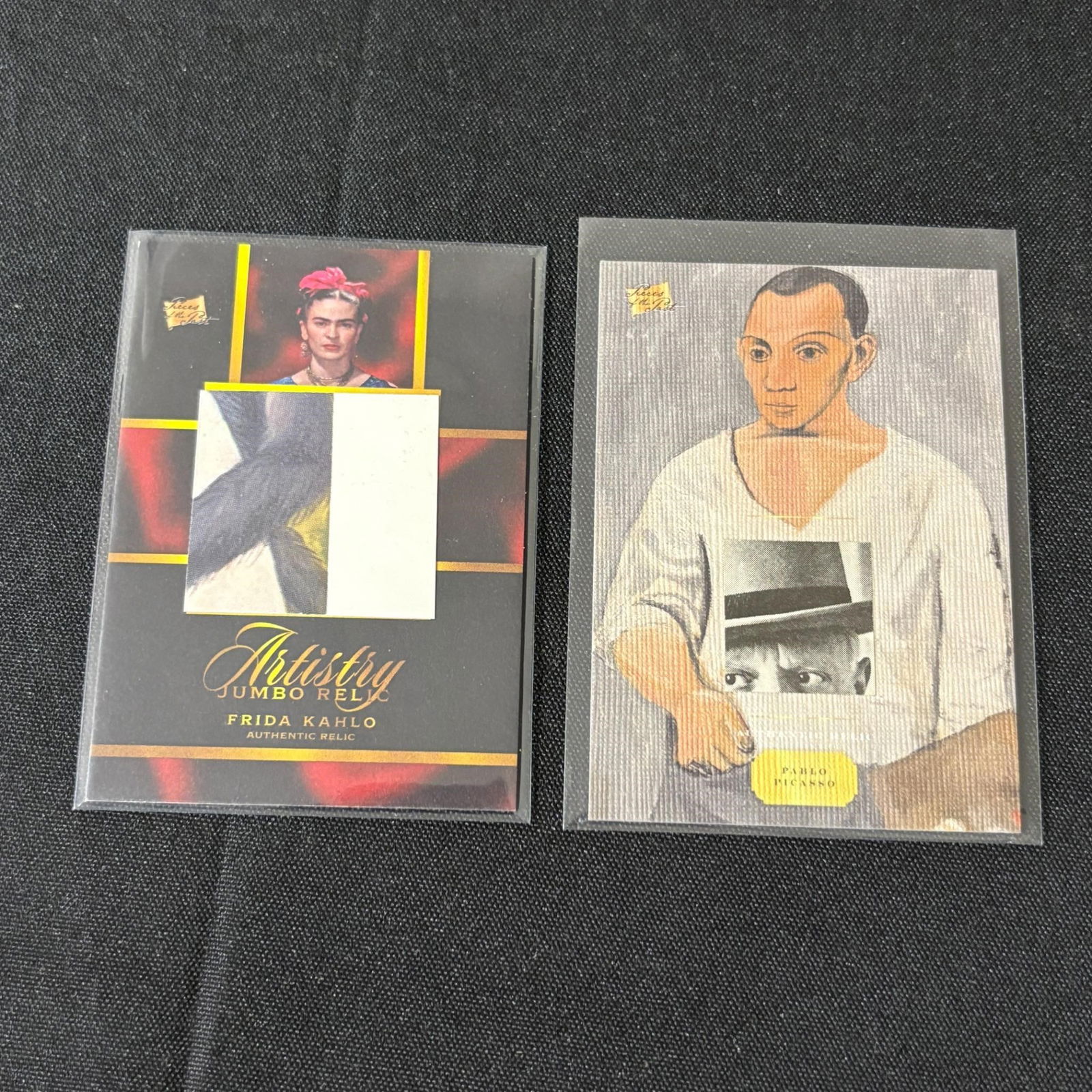 Frida Kahlo, Pablo Picasso Relic Cards: Please look at photos carefully. All sales are final. Items sold as is. We offer virtual and in person previews of any lots up until auction day. By placing a bid you agree to allow us to charge the c