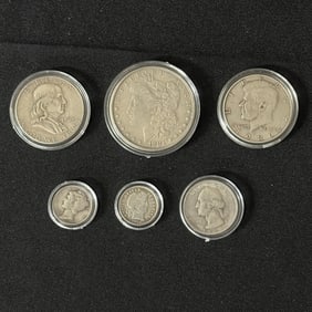 Rare Coins 1881 Morgan Dollar, Franklin Half $ ++