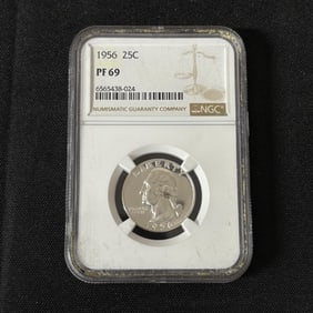 NGC PF69 1956 Quarter 25 Cent