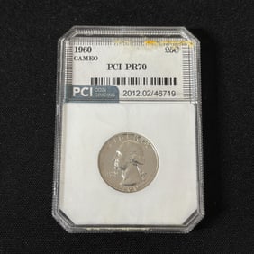 PCI PR70 1960 Quarter Cameo