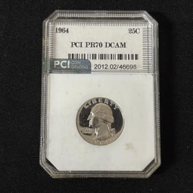 PCI PR70 DCAM 1964 Quarter 25 Cent