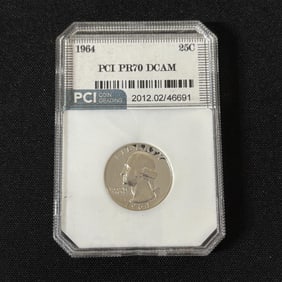PCI PR70 DCAM 1964 Quarter 25 Cent