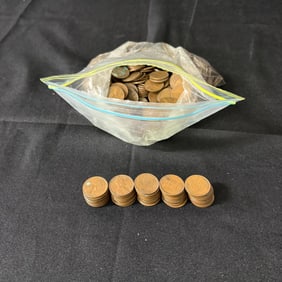 100s of 1950s and older Pennies