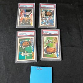 Group of 4 PSA Graded Baseball Cards