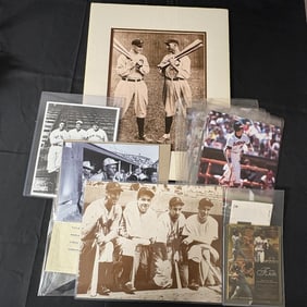 Group of vintage Baseball Photographs, HOF Players
