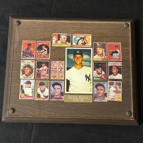 Roger Maris Stamp Plaque
