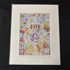 Thailene J.Scully Signed Central park Zoo Print