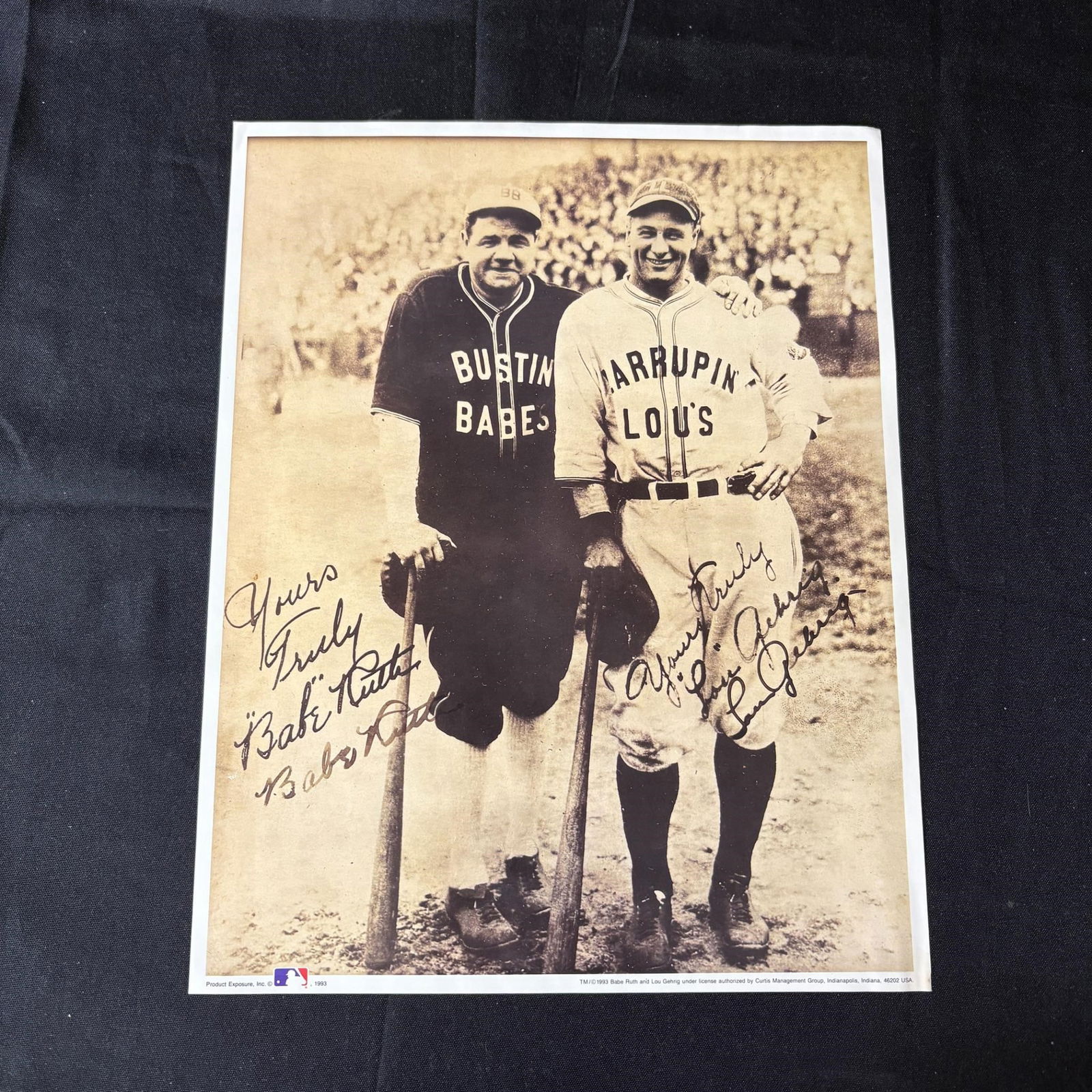 Babe Ruth, Lou Gehrig Baseball Photo, 1993 MLB (1 of 1)