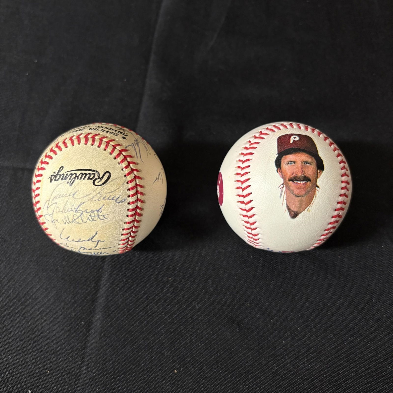 Phillies Signed Baseball w/Scott Rolen + (1 of 5)