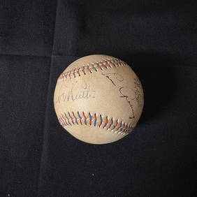 Babe Ruth & Lou Gehrig Signed Ball No COA (1 of 7)