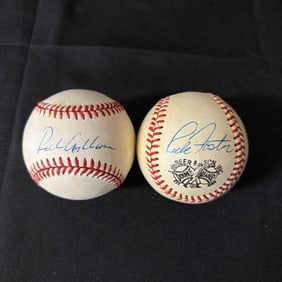 Two Signed Baseballs 1 ONL Ball