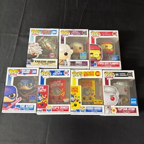 NIB Funko Lot Naruto, Simpsons, DC
