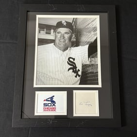 Al Lopez Signed Card w/ Photo