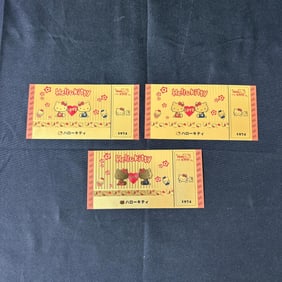 RARE 1974 Gold Hello Kitty Banknote