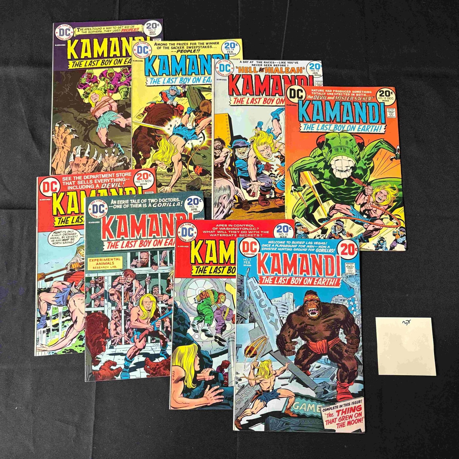 Kamandi Jack Kirby Bronze Age Comic Lot: We are a veteran owned company. Please look at the Photos Carefully to determine condition of lot. All lots sold as is. Please message if you have any questions. By placing a bid, you agree to the ter