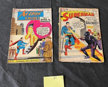 Action Comics 271 & Superman 124 Silver Age DC