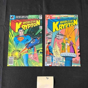 World of Krypton 1 & 3 Mark Jewelers Insert Comics