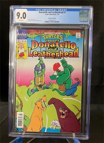 Donatello & Leatherhead 1 Newsstand Ed CGC 9.0