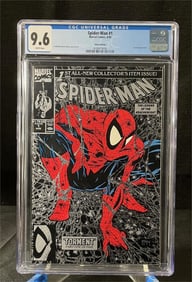Spider-man 1 Todd McFarlane Art Silver Ed. CGC 9.6