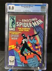 Amazing Spider-man 252 1st Black Costume CGC 8.0