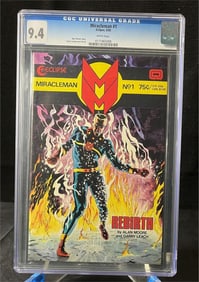 Miracleman 1 CGC 9.4 Alan Moore Story