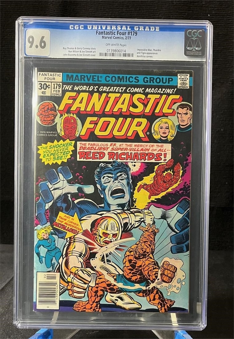 Fantastic Four 179 CGC 9.6 High Grade Bronze Age (1 of 1)