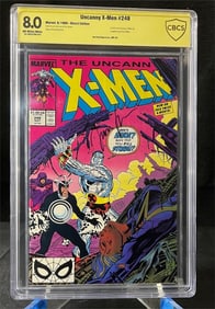 X-men 248 Signed by Jim Lee CBCS 8.0 1st Jim Lee