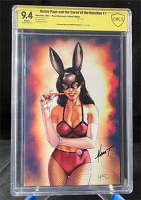 Marat Mychaels Signed Betty Page Comic CBCS 9.4