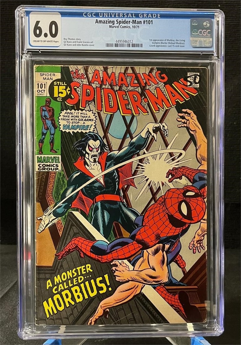 Amazing Spider-man 101 1st Morbius CGC 6.0: We are a veteran owned company. Please look at the Photos Carefully to determine condition of lot. All lots sold as is. Please message if you have any questions. By placing a bid, you agree to the ter