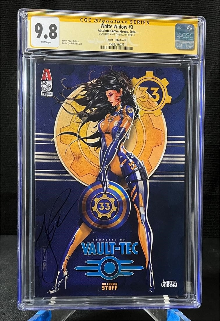 White Widow 3 Signed Jamie Tyndall Comic CGC 9.8 (1 of 1)