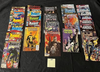 Punisher & Ravage Marvel Comic Books