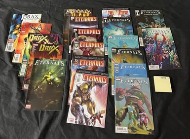 Eternals & Drax Comics w/Neil Gaiman Issue