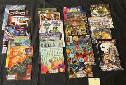 Shield, Aeron + Modern Marvel Comic Books