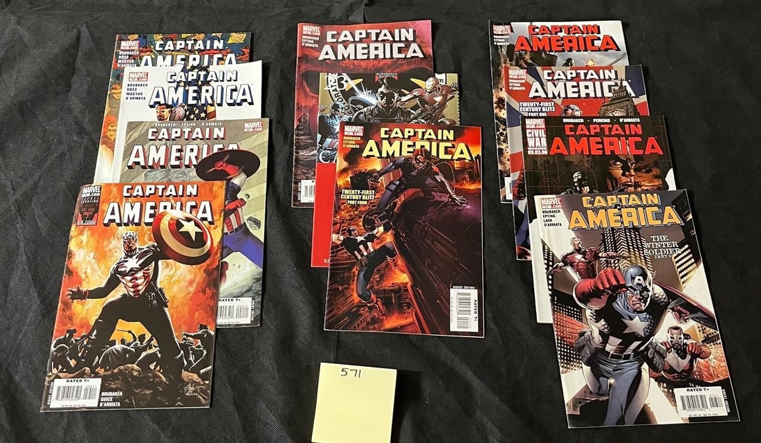 Captain America Winter Soldier Series Comic Books: We are a veteran owned company. Please look at the Photos Carefully to determine condition of lot. All lots sold as is. Please message if you have any questions. By placing a bid, you agree to the ter