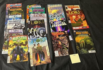 Maestro, Man-Thing, Loki + Marvel Comic Books