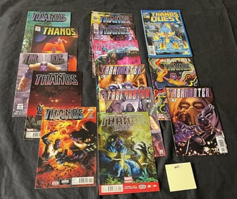 Thanos, Taskmaster + Marvel Comic Books