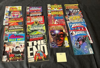 Toxic Avengers, USA Agent + Marvel Comic Books