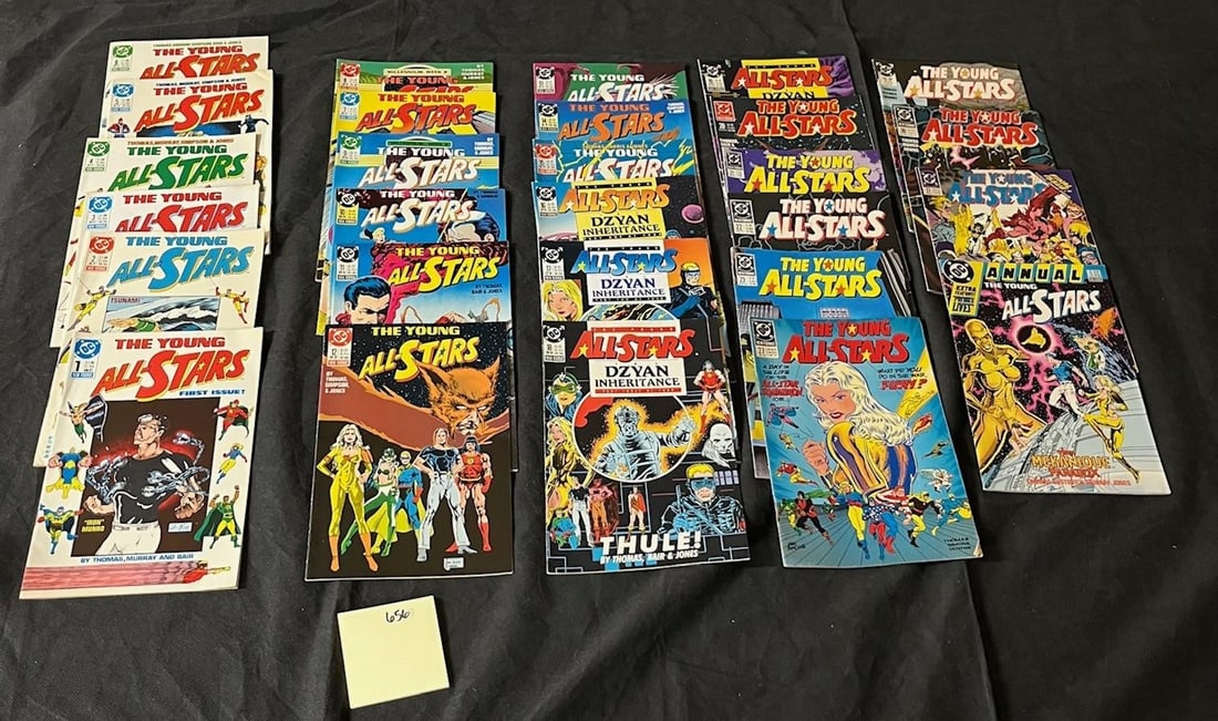 Young All-Stars DC Copper Age Large Lot w/#1: We are a veteran owned company. Please look at the Photos Carefully to determine condition of lot. All lots sold as is. Please message if you have any questions. By placing a bid, you agree to the ter