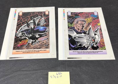 Shadow Hawk Four Color Card Art Proofs