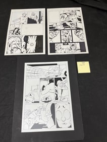 Group of 3 Comic Art Pages